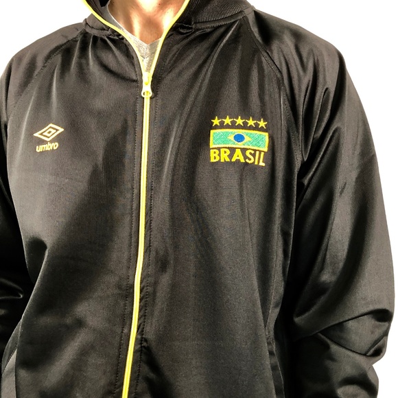 Umbro Black Dazzle Brasil Soccer Full Zip Jacket - Picture 3 of 7